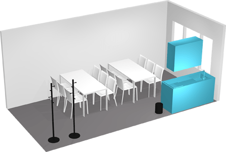 Kuchyne a jedálne 3D pohľad